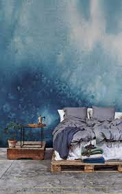 Dark Blue Abstract Wallpaper Muralswallpaper Wallpaper Bedroom Watercolor Wallpaper Home Decor