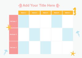 Free Grid And Matrix Graphic Organizer Template