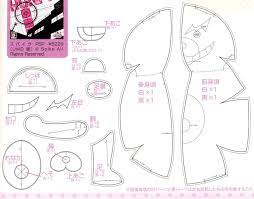 Monokuma Dangan Ronpa Plush Pattern Plush Pattern Anime Crafts Sewing Stuffed Animals