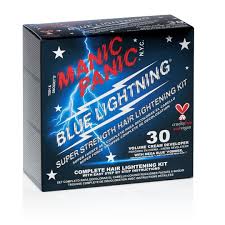 Do not use if you suffer creme hair bleach ingredients: Blue Lightning Bleach Kit 30 Volume With Mega Blue Powder Tish Snooky S Manic Panic