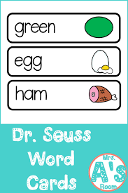 Dr Seuss Word Cards Mrs A S Room Dr Seuss Preschool Activities Dr Seuss Math Activities Dr Seuss Activities