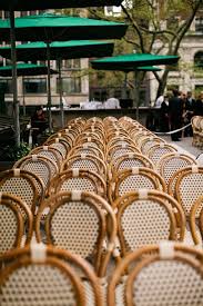 Nyc Wedding At Bryant Park Grill By Lindsay Madden Photography Bistro Chairs Wedding Cafe Chairs And Tables Bistro Chairs