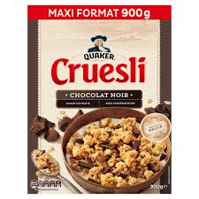 Cereales Cruesli Chocolat Noir Quaker La Boite De 900g A Prix Carrefour Muesli Chocolat Cereales Muesli Chocolat Noir