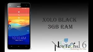 XOLO BLACK 3GB RAM with a dual Back ...