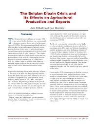4 food sciences master's in belgium. Pdf The Belgian Dioxin Crisis And Its Effects On Agricultural Production And Exports