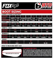 51 most popular fox instinct size chart