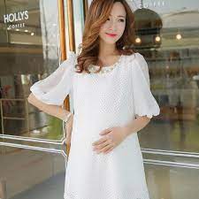 Get the best deals on casual maternity dresses. 2021 Fg1509 Summer White Pregnant Women Chiffon Casual Dress Maternity Clothes From Shenyan03 31 56 Dhgate Com
