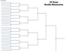 16 sports gaming teams, tournament bracket template, bracket, vector madness march team tournament sports. Fillable 32 Team Double Elimination Editable Tourney Bracket