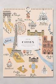 cities 2016 calendar カレンダー イラスト 插画