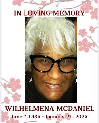 Wilhelmena McDaniel Obituary (2025)