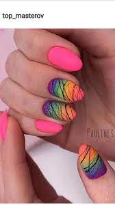 Complete your look with one of these awesome nail art ideas! Paznokcie Na Lato Funky Nail Art Bright Nail Designs Gel Nails