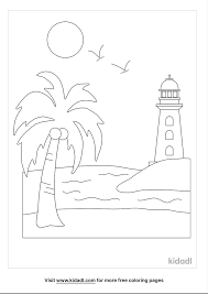 Select from 35919 printable crafts of cartoons, nature, animals, bible and many more. Beach Scene With Lighthouse Coloring Pages Free Beach Coloring Pages Kidadl