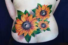 3d Sunflowers Lower Back Tattoo Sheplanet Sunflower Tattoo Designs Tattoos Realistic Sunflower Tattoo