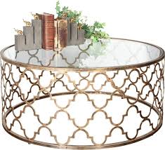 Quatrefoil Coffee Table Rose Gold Coffee Table Gold Coffee Table Round Metal Coffee Table