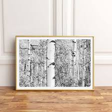 See more ideas about watercolor trees, watercolor paintings, tree art. Birch Tree Forest Art Print Farmhouse Decor Black And White Rustic Wall Art Canvas Painting Nordic Poster Wall Picture For Home Painting Calligraphy Aliexpress