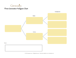 Three Generation Pedigree Chart Four Generation Pedigree Chart Family Tree Chart Powerpoint Charts