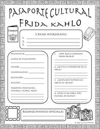 Pasaporte Cultural Frida Kahlo Learning Spanish Grammar Vocabulary Spanish Teaching Resources
