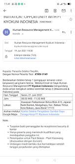 Maybe you would like to learn more about one of these? Review Penipuan Lowongan Kerja Pt Kiyokuni Indonesia Undangan Interview Palsu Pt Kiyokuni Glints Community