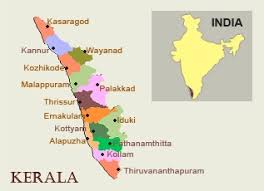 Kerala is bordered by karnataka to the north, tamil nadu to the south and the east and the lakshadweep sea towards the west. Districts God S Own Kerala