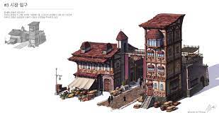 Entrance Of Market Y Seul Jeon Building Concept Entrance Film Concept