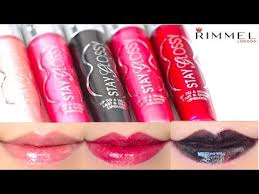 Get special offers & fast delivery options with . Rimmel Stay Glossy Lipgloss Swatches On Lips 5 Colors Youtube