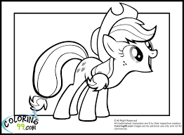 My Little Pony Applejack Coloring Pages | Team colors