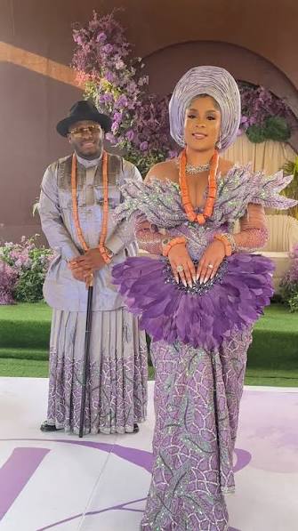 The traditional wedding ceremony of Mr Clinton Oborevwori the Son of the sitting Governor of Delta state his Excellency Sir Sheriff Oborevwori And Ms, Knowledge Davidson as they tie their knots, ...