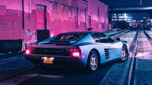 Maybe you would like to learn more about one of these? Wallpaper Vaporwave Synthwave Car King Synthwave Dmc Delorean Background Download Free Image