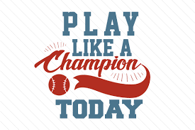 Download Play Like A Champion Today Baseball Svg Cut File By Creative Fabrica Crafts Creative Fabrica PSD Mockup Templates