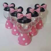 Customized with minnie mouse head around pail and child's name including age. 17 99