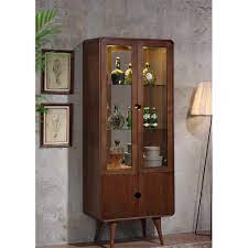 We've got display cabinets for kitchen and bedroom corners, or more discreet shelves with cupboards to keep bathroom essentials stowed away. Solid Wood Khayu Display Cabinet Shopee Malaysia