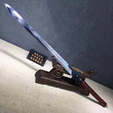 Western Straight Sword High Carbon Steel Leather Scabbard Full Tang Sword Tactical Swords Swords Medieval