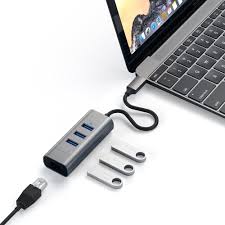 Type C 2 In 1 Usb Hub With Ethernet Usb Usb Hub Network Solutions