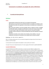 Ce dernier servira de base à la rédaction de votre projet. Concevoir Et Conduire Un Projet De Soins Infirmiers