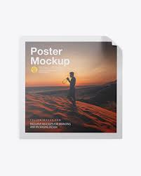 20 gravity photo frame mockups. Textured Square Poster Mockup In Stationery Mockups On Yellow Images Object Mockups