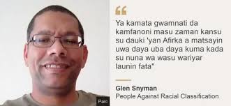 Wariyar launin fata a Afirka ta Kudu: 'Har yanzu ba ma ma kallon kanmu a  matsayin dan adam kafin komai'