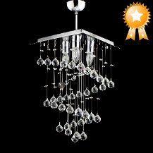 Trendlight Side 3 Lu Kare Helezon Sade Kristal Tasli Modern Avize Avize Aydinlatmalar Dekorasyon