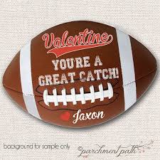 Maybe you would like to learn more about one of these? You Re A Great Catch Football Valentine Stickers Or Favor Tags Personalized Valentine Cards Valentines Cards Personalised Valentines Cards Sports Valentine