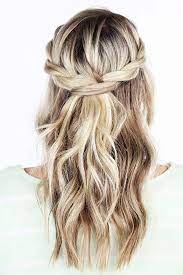 Layered haircuts for medium length hair like this one look even more stylish with wispy bangs, don't you think? Wedding Guest Hairstyles 42 The Most Beautiful Ideas Hair Styles Wedding Hair Down Long Hair Styles