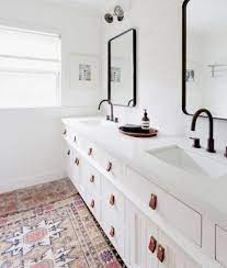 If you bathroom vanity doesn't come with a shelf, install one of ikea's super slender picture ledges. 25 Cool And Functional Ikea Bathroom Hacks Digsdigs
