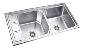 Double bowl kitchen sink sizes. Buy Ss202 46x20 Inch Anti Scratch Double Bowl Sink Online At Best Price