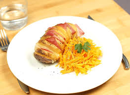 Pommes De Terre Roties Au Four Au Bacon Et Au Fromage Recette Pomme Pommes De Terre Roties Au Four Recette Pomme De Terre
