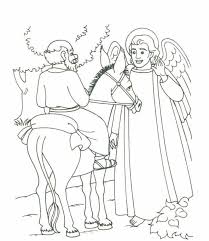 Make this number 0 coloring page the best! Balaam And His Donkey Coloring Page Coloring Home