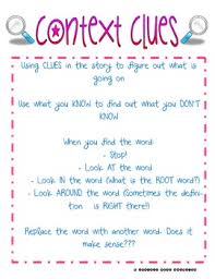 Context Clues Anchor Chart