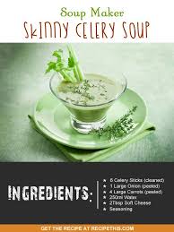 Skinny Celery Soup Recipe Via The Soupmaker Soupmakerrecipes Soupmaker Skinnycelerysoup Soup Maker Soup Maker Recipes Celery Soup