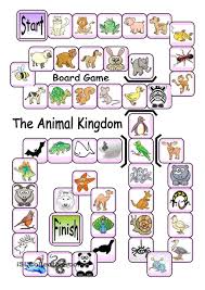 Board Game The Animal Kingdom English Games For Kids Board Games Animal Games
