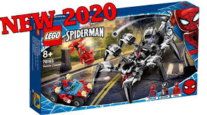 Match the posable spider mech, featuring an opening minifigure cockpit, tech spider/web shooter and gripping claw. Lego Marvel 2020 Venom Crawler Spider Man Set Lego Spiderman Lego Marvel Lego Sets