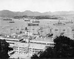 c.1890 View of Naval Yard, harbour ...