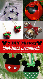 Easy Diy Disney Themed Ornaments For Christmas Decorate Your Tree With Mickey And Minni Disney Christmas Crafts Mickey Christmas Disney Christmas Ornaments