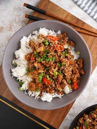 Maybe you would like to learn more about one of these? Korean Beef Bowl Khin S Kitchen Asian Ground Beef Recipes
